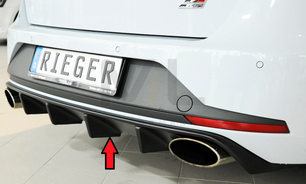 Rieger 00027024 SEAT 5F Leon Cupra Rear Diffuser 1 | ML Performance UK Car Parts