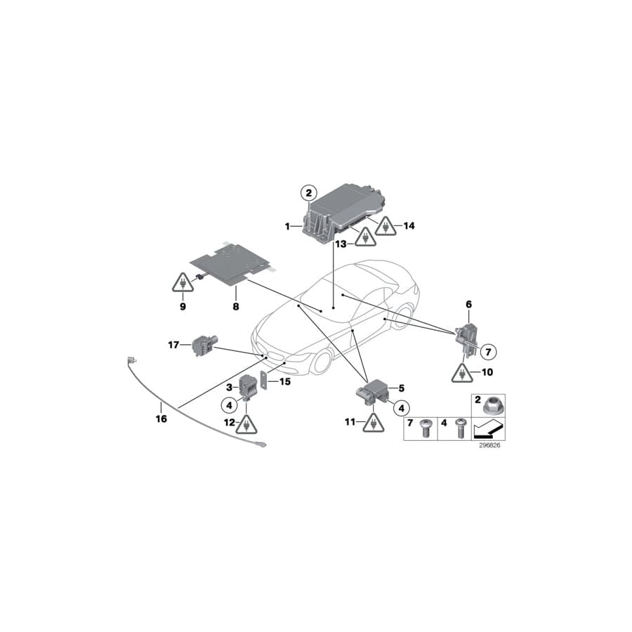 Genuine BMW 65779264917 E89 Control Unit Airbag (Inc. Z4 23i, Z4 35is & Z4 35i) | ML Performance UK