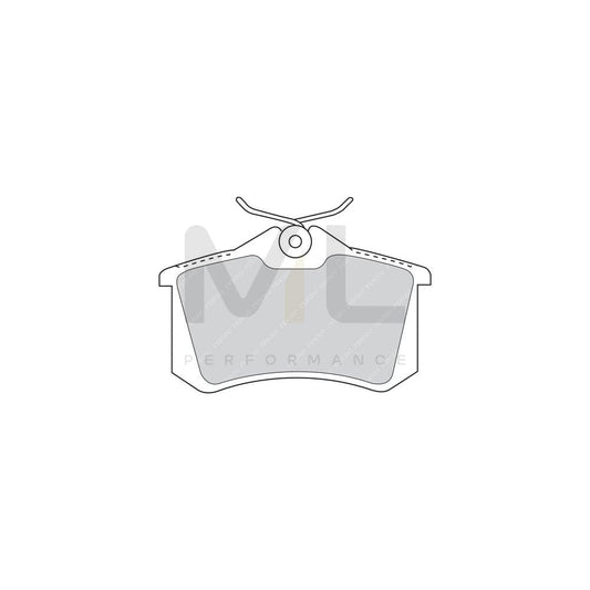 Ferodo Fdb1648W Brake Pad Set With Acoustic Wear Warning, Without Accessories | ML Performance Car Parts
