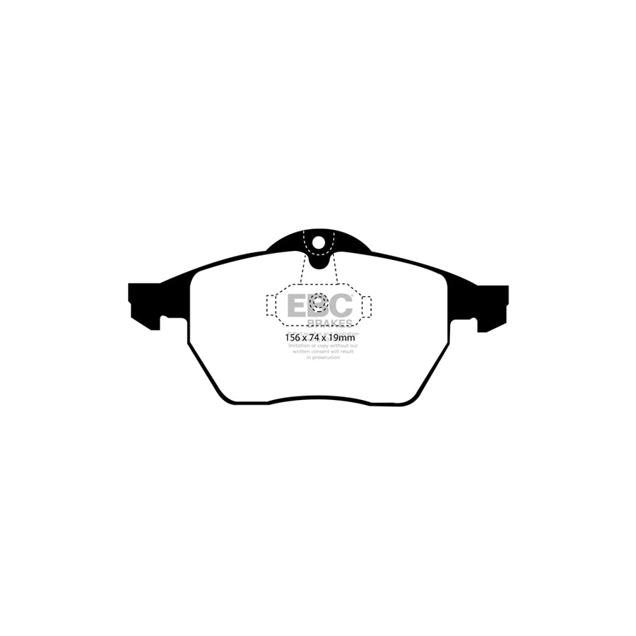 EBC DP31062C Opel Saab Vauxhall Redstuff Front Brake Pads - ATE Caliper (Inc. Calibra, 9-5, Vectra) 2 | ML Performance UK Car Parts