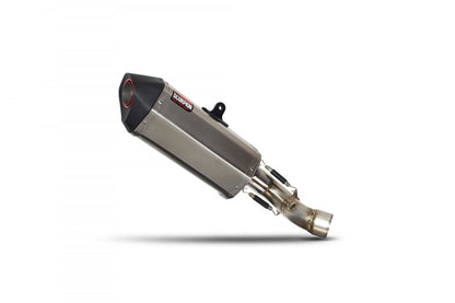 Scorpion RYA107SEO Yamaha XSR900 Serket Parallel Slip-On - Brushed Stainless Steel Sleeve | ML Performance UK UK