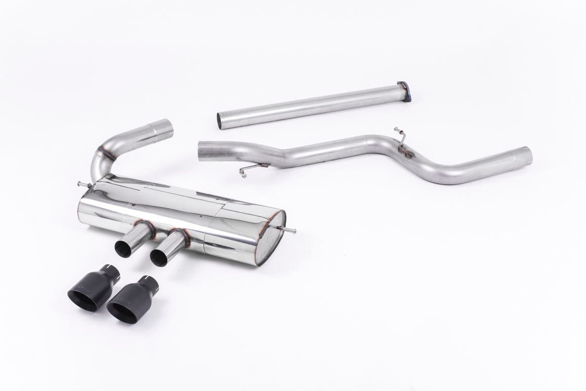 MillTek SSXFD118 Ford Focus Resonated Cat-Back Exhaust with Titanium Tips - EC Approved