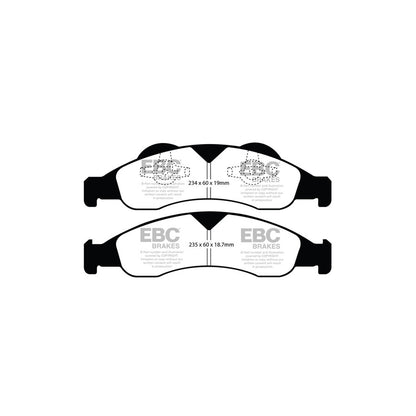 EBC DP41803R Ford Lincoln Yellowstuff Front Brake Pads (Inc. Expedition & Navigator) 2 | ML Performance UK Car Parts