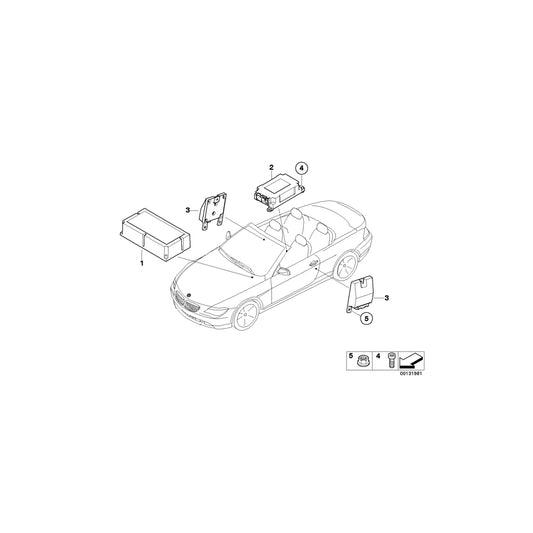 Genuine BMW 65776962888 E64 E85 Sensor, B-Pillar Right (Inc. 630i, Z4 3.0i & 650i) | ML Performance UK