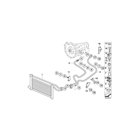 Genuine BMW 17108025839 E52 Bracket Oil Pipe (Inc.  & ALPINA V8) | ML Performance UK Car Parts