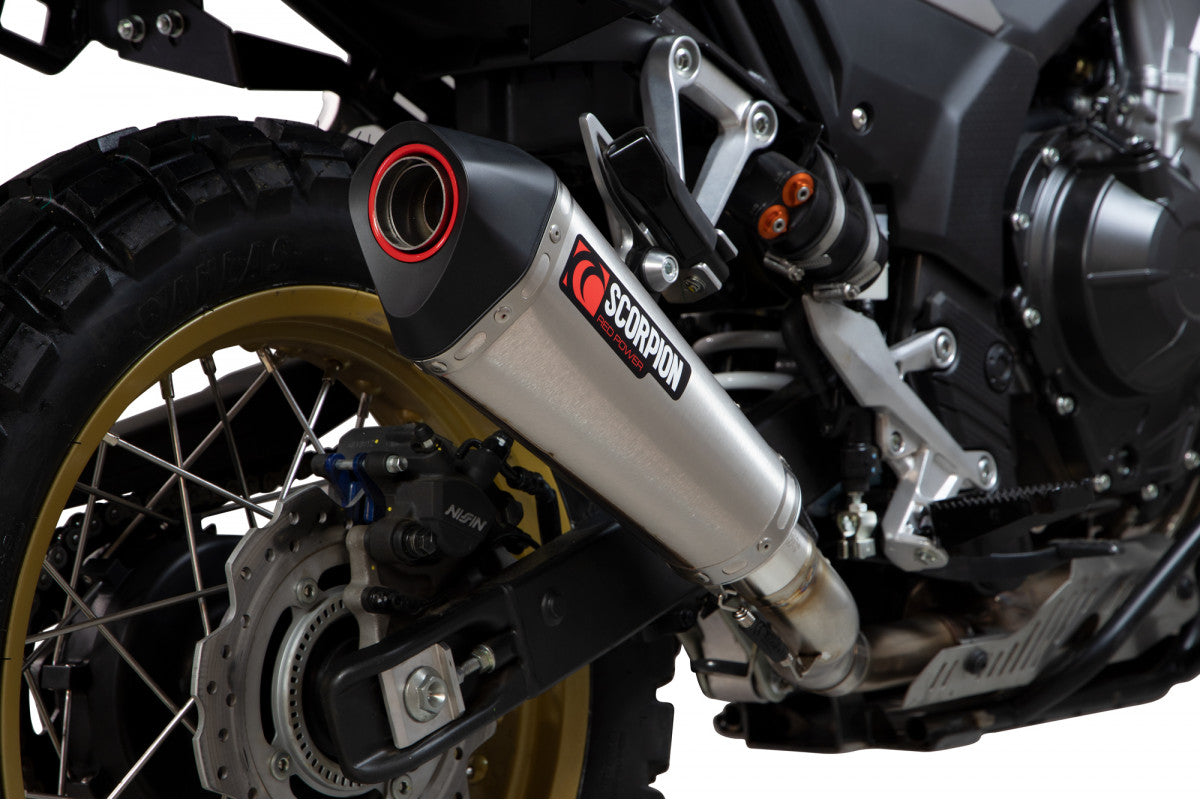 Scorpion RHA189SEO Honda CB500 X Serket Taper Slip-On - Brushed Stainless Steel Sleeve | ML Performance UK UK
