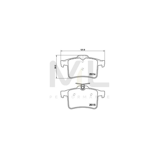 Brembo P 36 026 Brake Pad Set Excl. Wear Warning Contact | ML Performance Car Parts