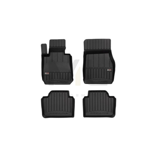 FROGUM Tailored 3D409316 Floor mat set for BMW 3 Saloon (F30, F80) Elastomer, Front and Rear, Quantity: 4, Black | ML Performance Car Parts