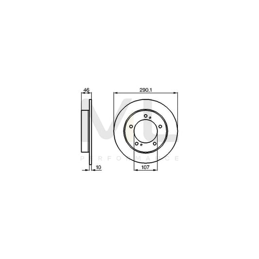 BOSCH 0 986 478 377 Brake Disc Solid, Oiled | ML Performance Car Parts