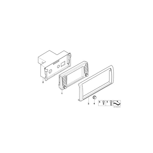 Genuine BMW 65526988771 E53 Housing, On-Board Monitor Wide Screen (Inc. X5 4.4i, X5 3.0d & X5 3.0i) | ML Performance UK