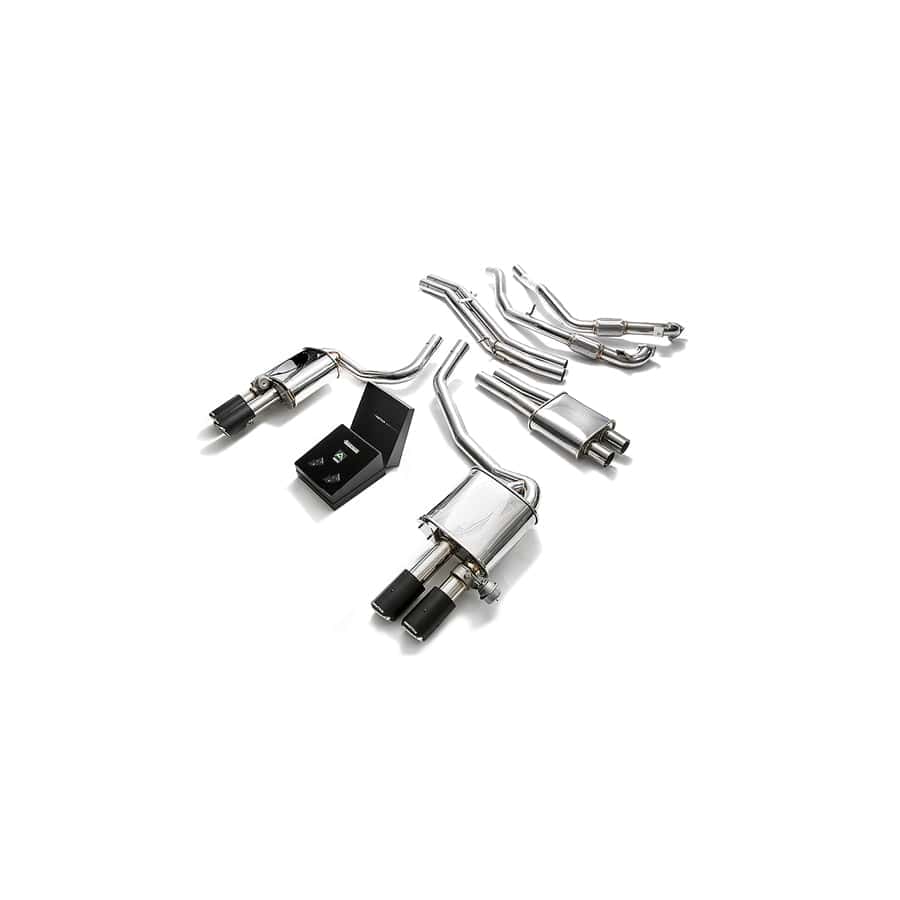 Armytrix AU95S-QC11 Valvetronic Exhaust System Audi S5 Coupe 3.0L V6 Turbo B9 2017-2020 with Quad Carbon Fiber 3.5"  | ML Performance UK UK Car Parts
