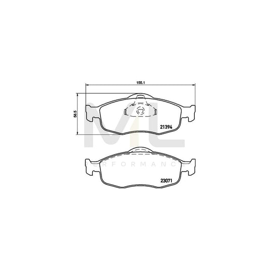 Hella 8DB 355 007-641 Brake Pad Set Not Prepared For Wear Indicator | ML Performance Car Parts