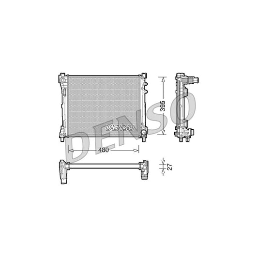 Denso DRM13014 Drm13014 Engine Radiator For Lancia Ypsilon Iii (312) | ML Performance UK