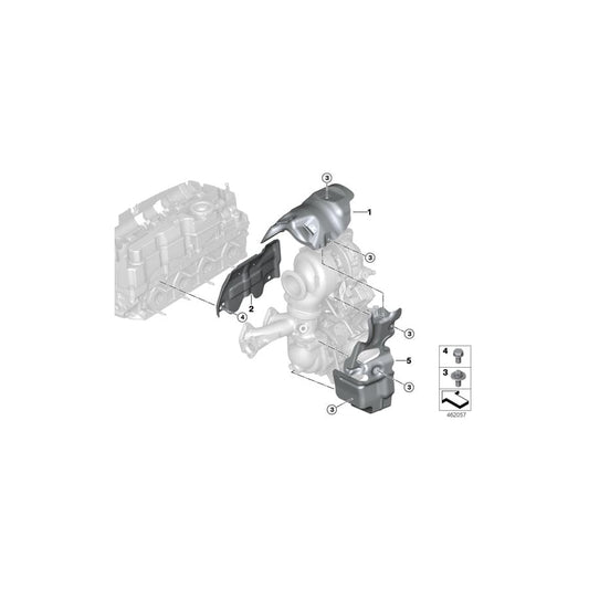 Genuine BMW 11658573992 F48 F39 Heat Shield (Inc. X1 25dX & X2 25dX) | ML Performance UK Car Parts