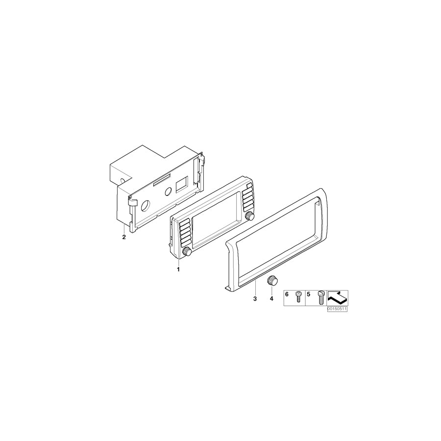 Genuine BMW 65526934415 E39 E38 On-Board Monitor Wide Screen Wide Screen (Inc. 728i, 750iLP & 735iL) | ML Performance UK