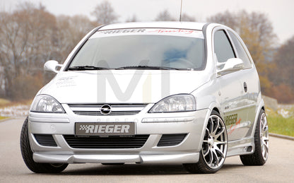 Rieger 00058921 Opel Corsa C Front Splitter 2 | ML Performance UK Car Parts