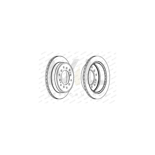 FERODO PREMIER DDF1743 Brake Disc Vented, without bolts/screws | ML Performance Car Parts