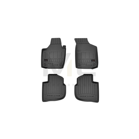 FROGUM 3D407480 Floor mat set for SEAT Toledo IV Hatchback (KG3) Elastomer, Front and Rear, Quantity: 4, Black | ML Performance Car Parts