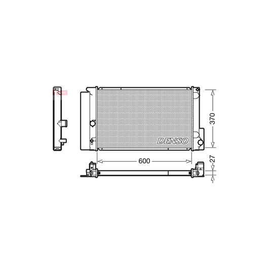 Denso DRM50087 Drm50087 Engine Radiator For Toyota Verso (Ar20) | ML Performance UK