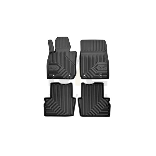 FROGUM Tailored 77408326 Floor mat set for MAZDA CX-3 (DK) Elastomer, Front and Rear, Quantity: 4, Black | ML Performance Car Parts
