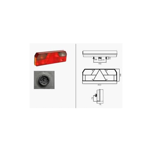 Aspock 25-5400-507 Rear Light