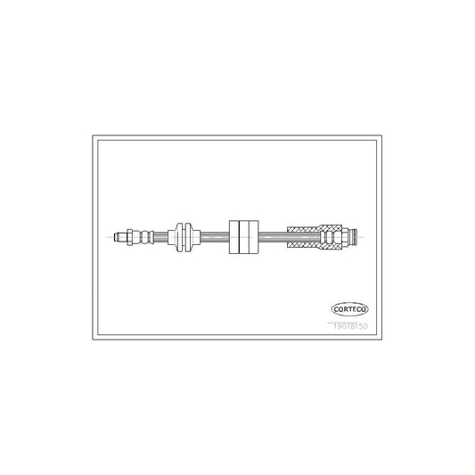 Corteco 19018150 Brake Hose For Fiat Cinquecento (170) | ML Performance UK