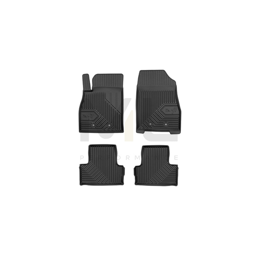 FROGUM Tailored, No.77 77426115 Floor mat set for OPEL Ampera (R12) Elastomer, Front and Rear, Quantity: 4, Black | ML Performance Car Parts