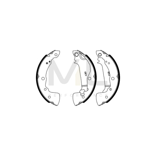 BOSCH 0 986 487 963 Brake Shoe Set for NISSAN Micra V Hatchback (K14) | ML Performance Car Parts