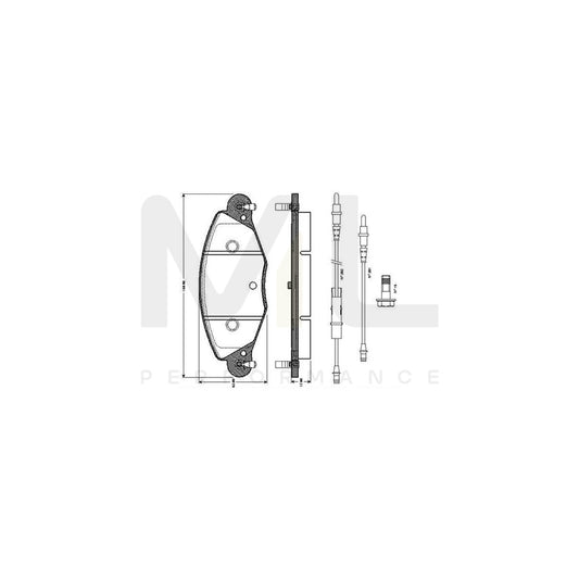 Bosch 0986Tb2398 Brake Pad Set For Citroën C5 Incl. Wear Warning Contact, With Accessories  | ML Performance Car Parts