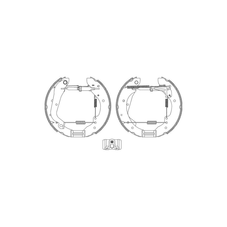 HELLA PAGID Bremsbackensatz R0660 - Für CITROEN, FIAT, PEUGEOT Lucas