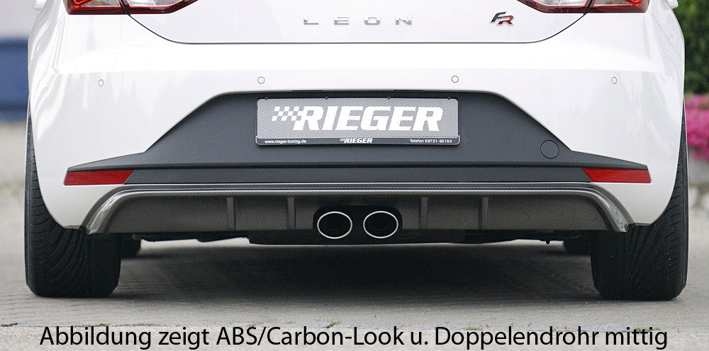 Rieger 00088032 Seat 5F Leon Rear Diffuser 4 |ML Performance UK Car Parts