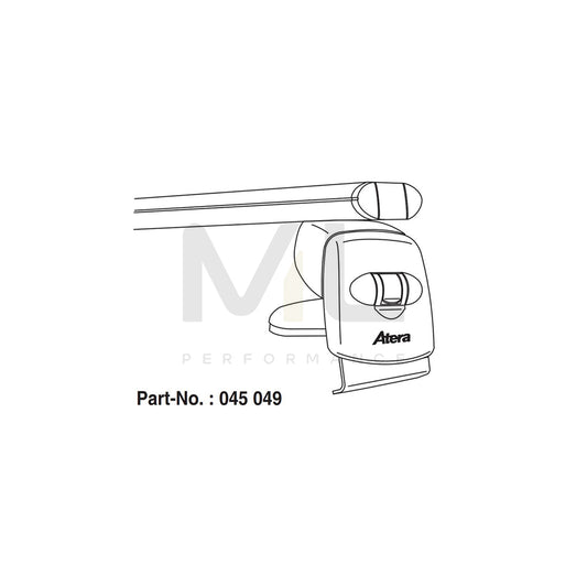 ATERA SIGNO 045049 Roof bars for BMW 5 Saloon (E60) for rain gutters, 122 cm, 75 kg, Aluminium | ML Performance Car Parts