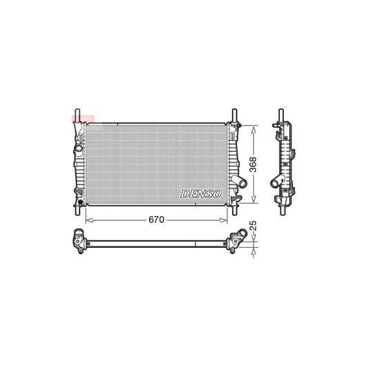 Denso DRM10004 Drm10004 Engine Radiator For Ford Transit | ML Performance UK
