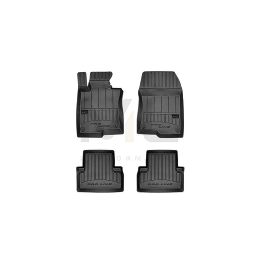 FROGUM 3D407466 Floor mat set for HONDA ACCORD Elastomer, Front and Rear, Quantity: 4, Black | ML Performance Car Parts