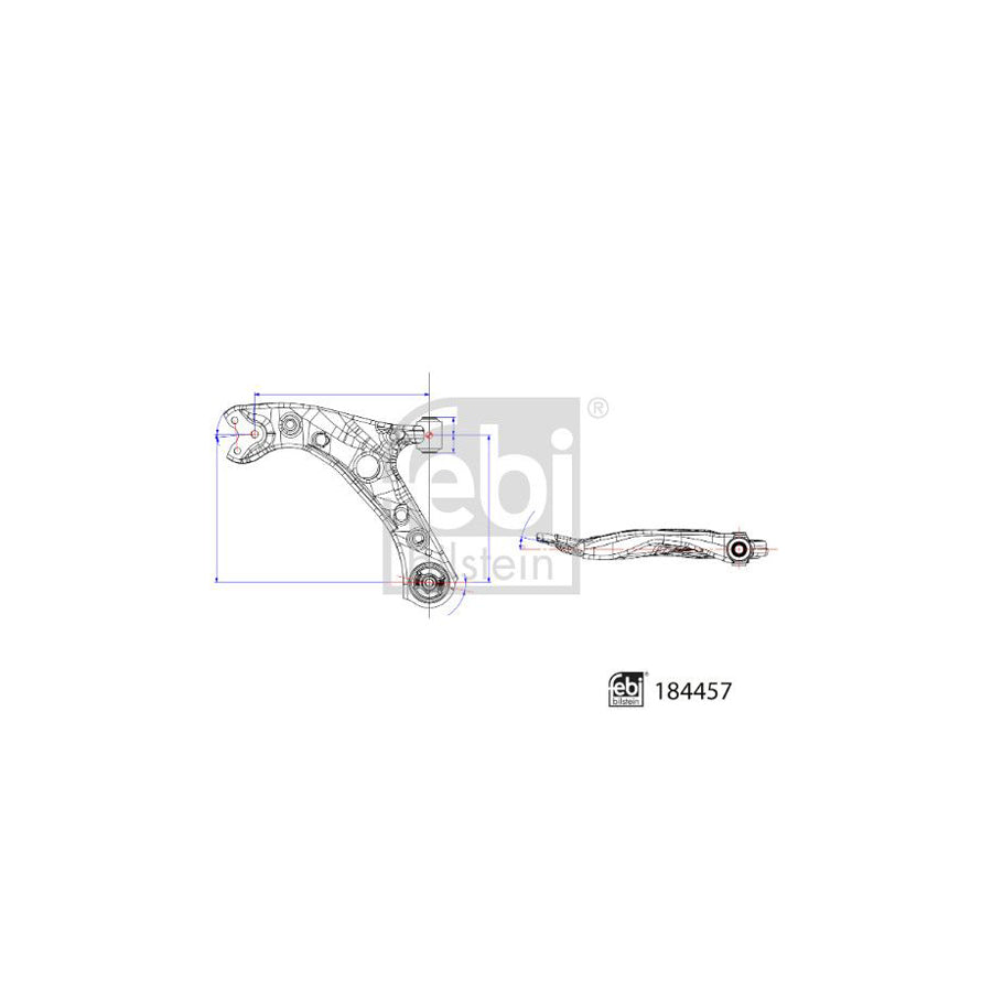 Febi Bilstein 184457 Suspension Arm For Toyota Corolla