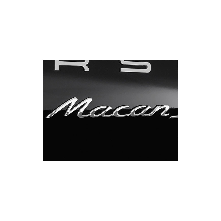 Genuine Porsche Macan - Chromed Rear Badge For Porsche 95B 1 Macan | ML Performance UK Car Parts
