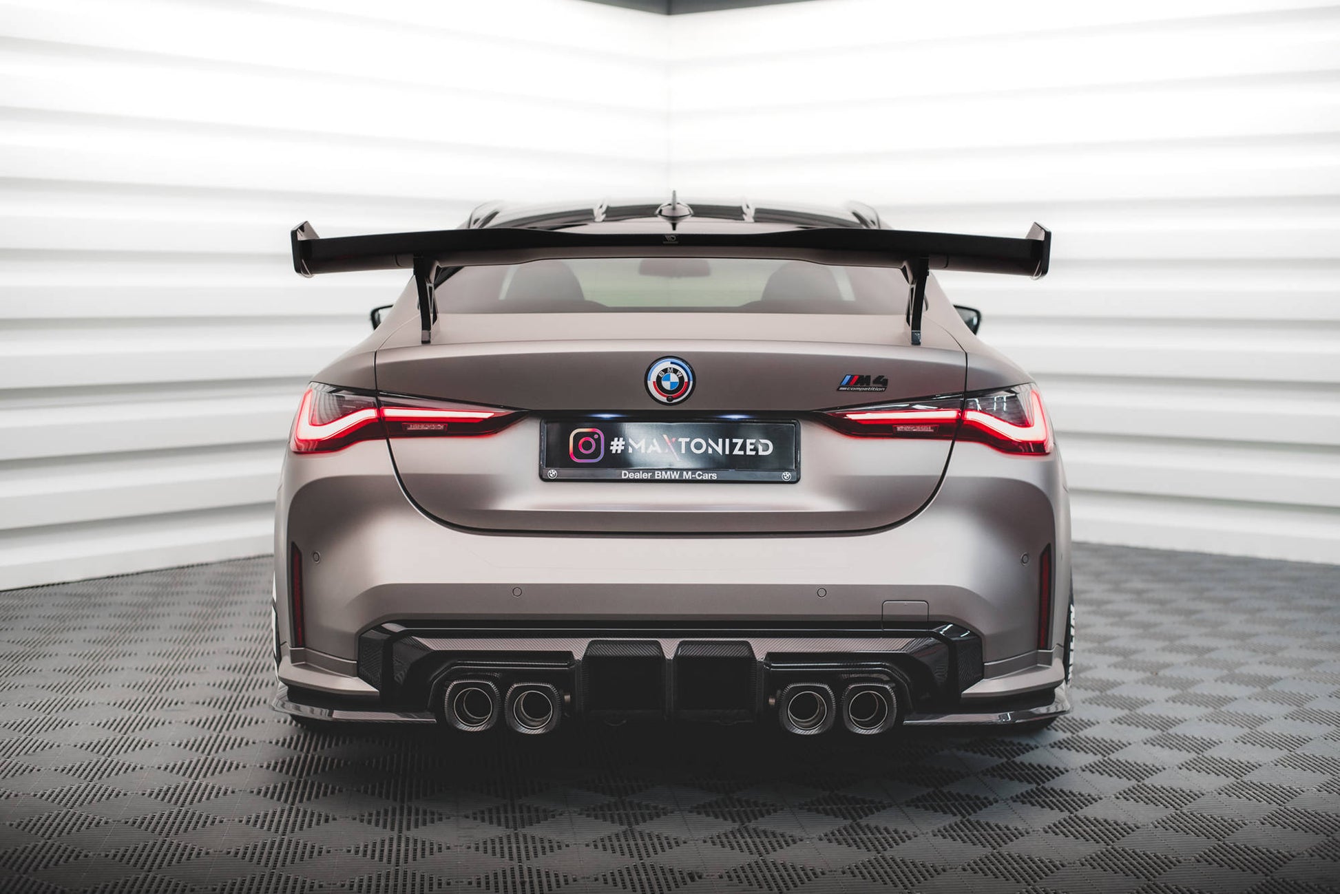 MAXTON DESIGN CF-BM-4-G82-M-RS1-245-P CARBON FIBER REAR DIFFUSER BMW M4 G82 / M3 G80 | ML Performance