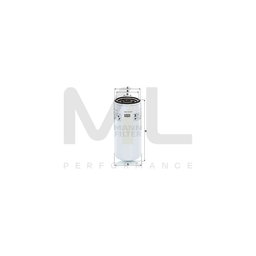 MANN-FILTER WK 12 006 Fuel filter Spin-on Filter | ML Performance Car Parts