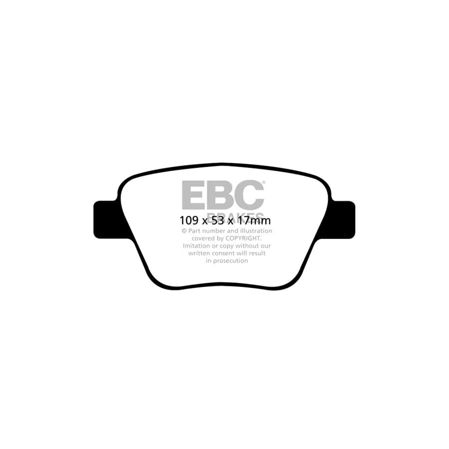 EBC PD17KR054 Audi Seat Skoda VW Redstuff Rear Brake Pad & BSD Disc Kit - Bosch Caliper 2 | ML Performance UK Car Parts