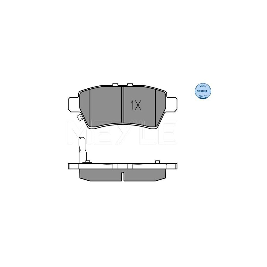 Meyle 025 242 4016/W Brake Pad Set For Nissan Pathfinder Iii (R51)