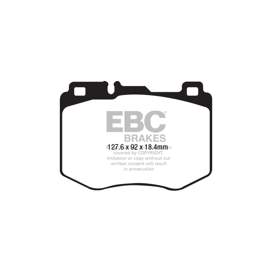 EBC PD01KF1703 Mercedes-Benz W/S/C/A205 W/S213 A/C238 Greenstuff Front Brake Pad & Plain Disc Kit  - ATE/TRW Caliper 2 | ML Performance UK Car Parts