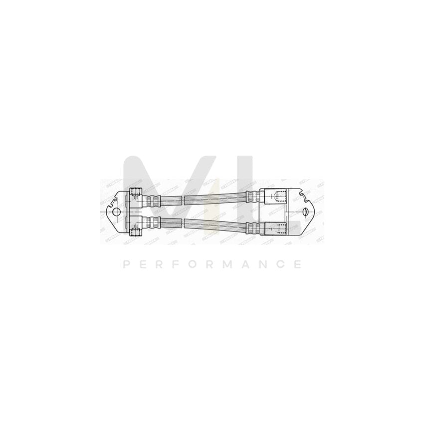 FERODO FHY2571 Brake Hose for FORD TRANSIT 407mm, F 10X1 | ML Performance Car Parts