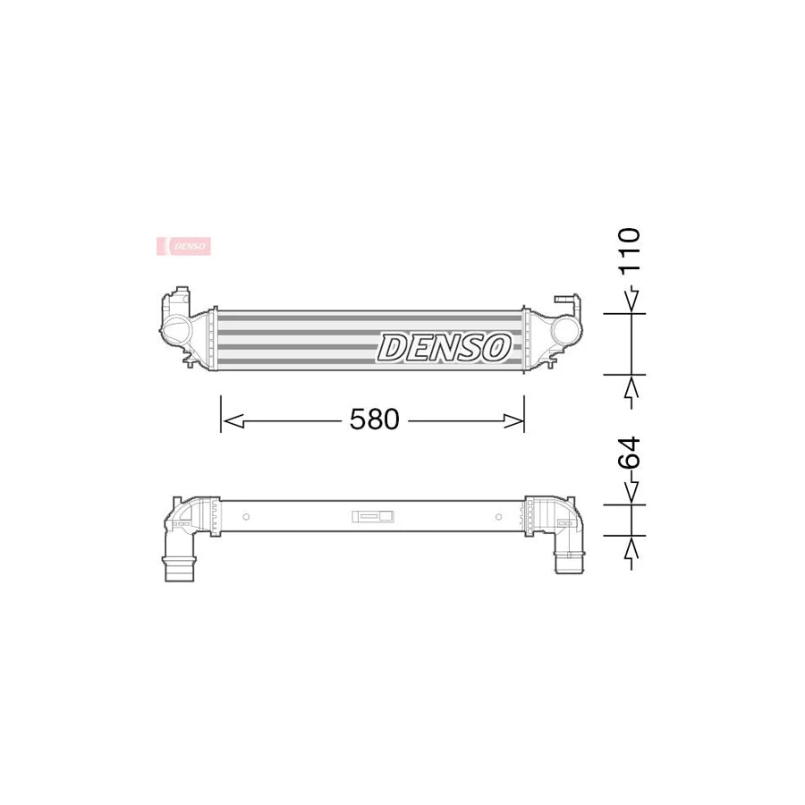 Denso DIT09117 Dit09117 Intercooler For Fiat 500X (334) | ML Performance UK