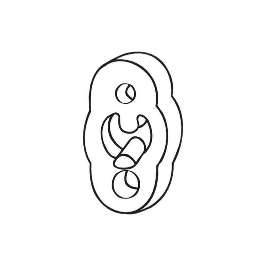 Bosal 255-117 Rubber Strip, Exhaust System For Rover 800 Saloon (Xs)