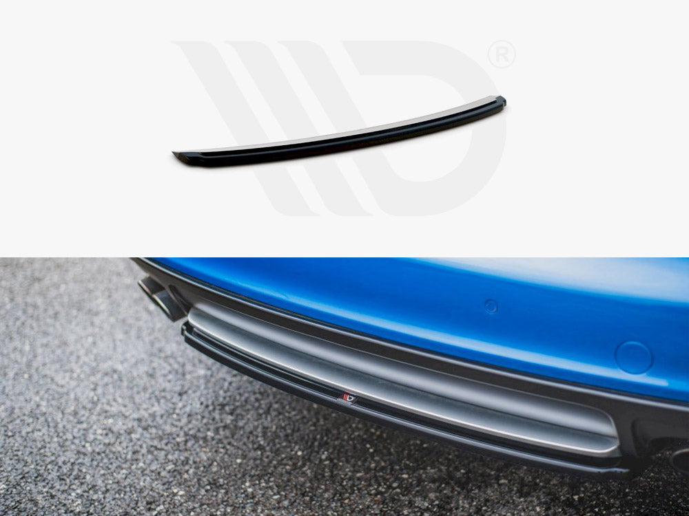 Maxton Design AU-S4-B8-RD1T Central Rear Splitter Audi S4/ A4 S-line B8 Sedan | ML Performance UK Car Parts