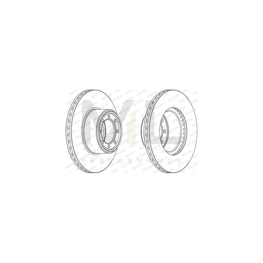 FERODO PREMIER FCR320A Brake Disc for IVECO Daily Vented | ML Performance Car Parts