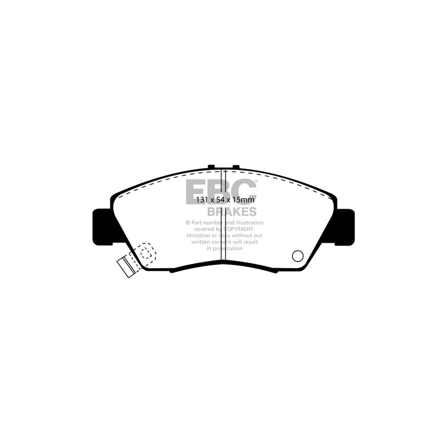 EBC DP2890 Honda Greenstuff Front Brake Pads - Akebono Caliper 2 | ML Performance UK Car Parts