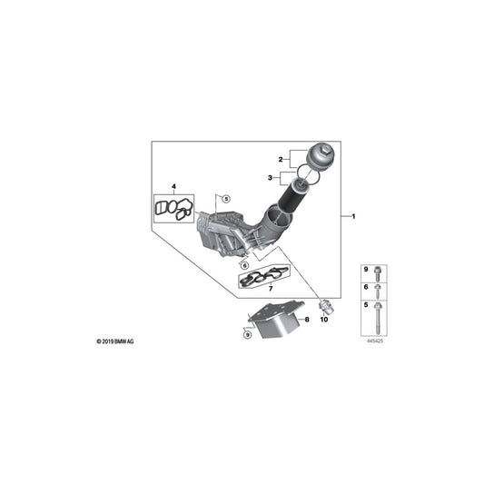 Genuine BMW 11428575974 F55 F56 F48 Asa-Bolt M6X54 (Inc. 214d, 218i & X1 20i) | ML Performance UK Car Parts
