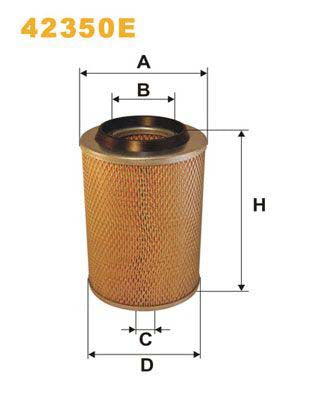 WIX Filters 42350E Air Filter Suitable For Mercedes-Benz 100