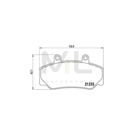 Brembo P 86 006 Brake Pad Set Excl. Wear Warning Contact | ML Performance Car Parts